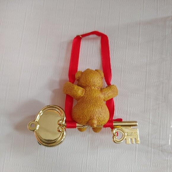 CUTE Carlton Cards Heirloom Collection New Home Ornament Golden Key Tedd… - Picture 5 of 5